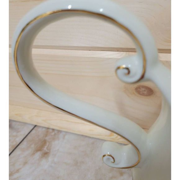 Vintage Formalities by Baum Bros. Rose Pitcher Trimmed with Gold - Picture 6 of 6